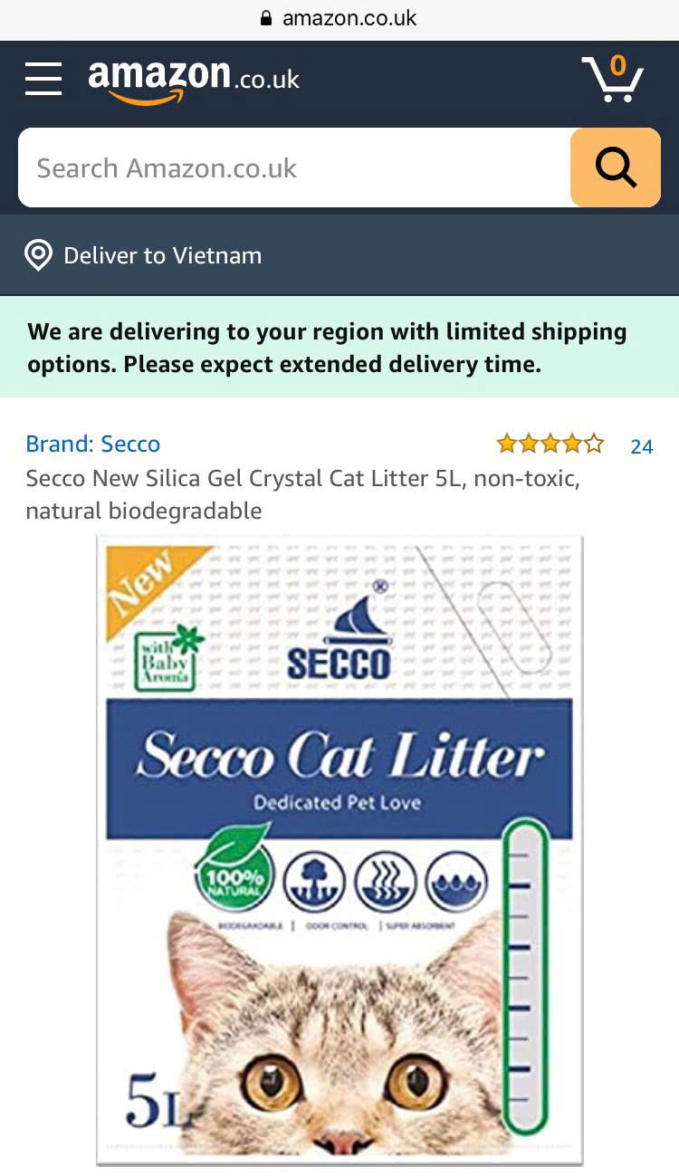 Cát hút ẩm thú cưng